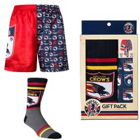 Adelaide Crows Mens Boxer Shorts & Socks Set Members Price