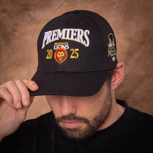 Brisbane Lions 2025 Adults Premiers Black Cap